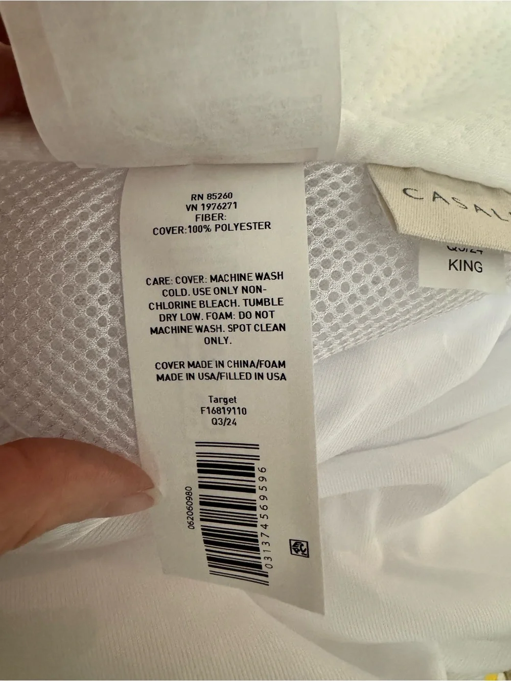 Casaluna King Mattress Cover NWOT
